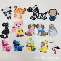 无纺布毛毡布狐狸狗仙鹤幼儿园幼教环境布置装饰创意墙贴卡通动物