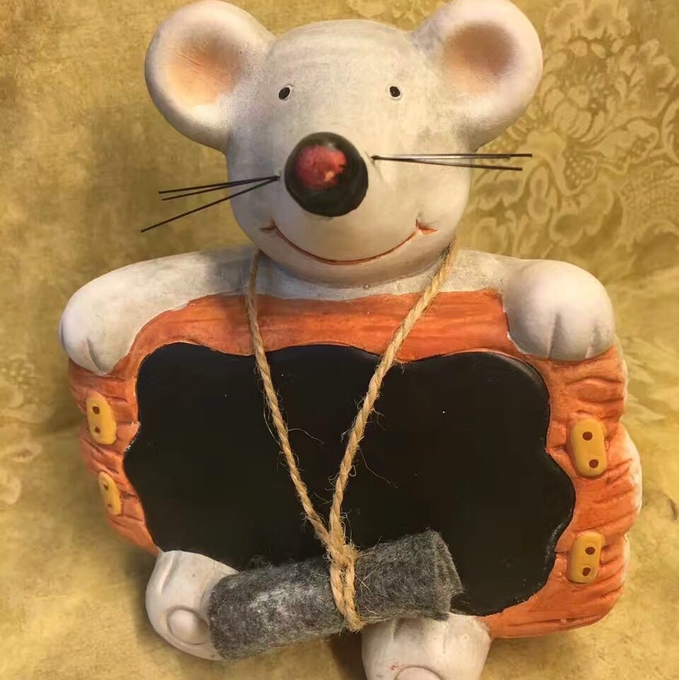 小老鼠存钱罐小黑板产品图