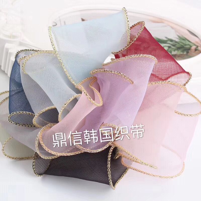 South Korea fine woven belt baked gold gauze lace manufacturers direct foreign trade export 25Y thumbnail