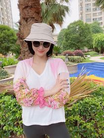 Yiwu good goods foreign trade new chiffon printed beach clothes driving swimming bikini sunblock clothes direct sales