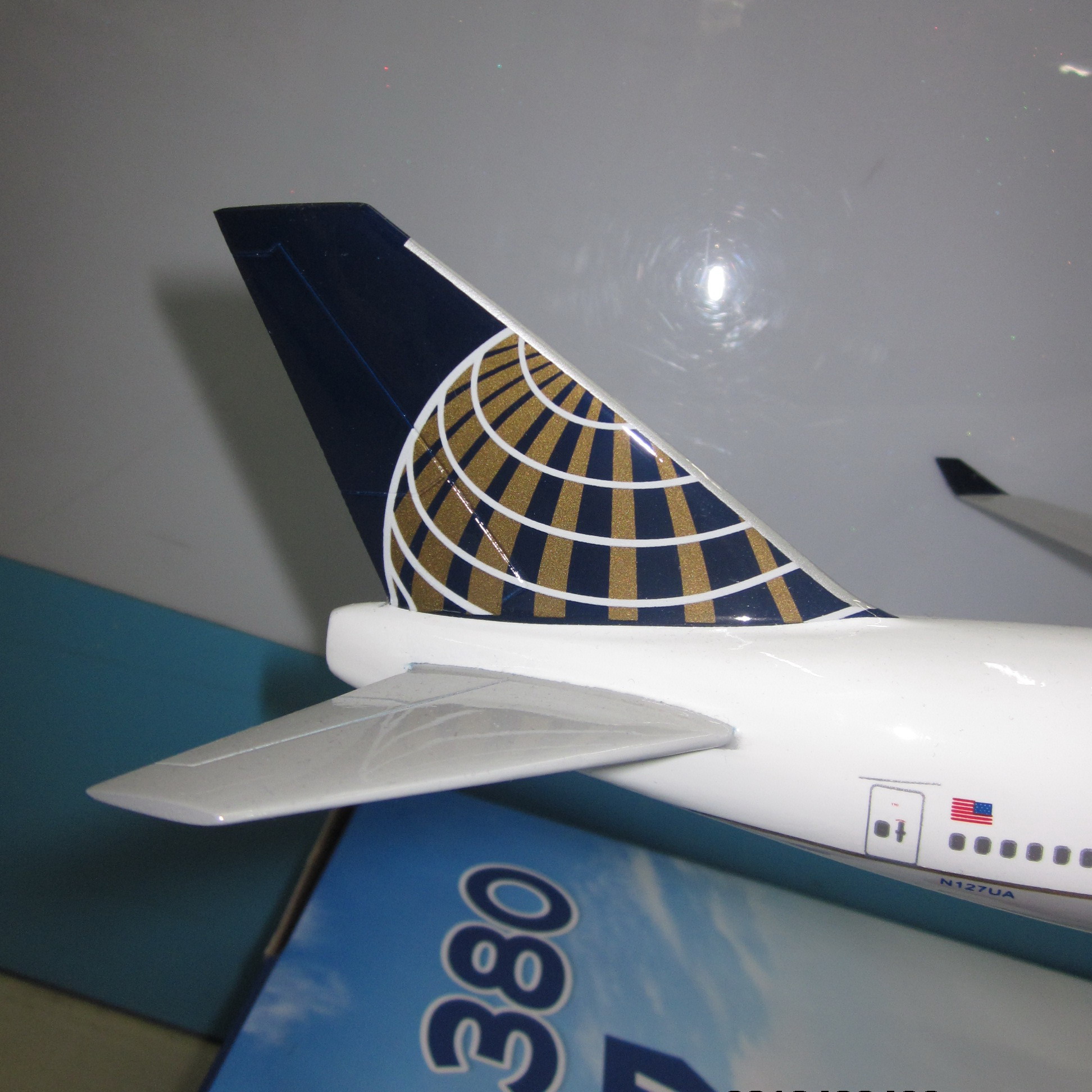 飞机模型（美国联合航空B747-400）树脂飞机模型 仿真飞机模型详情图4