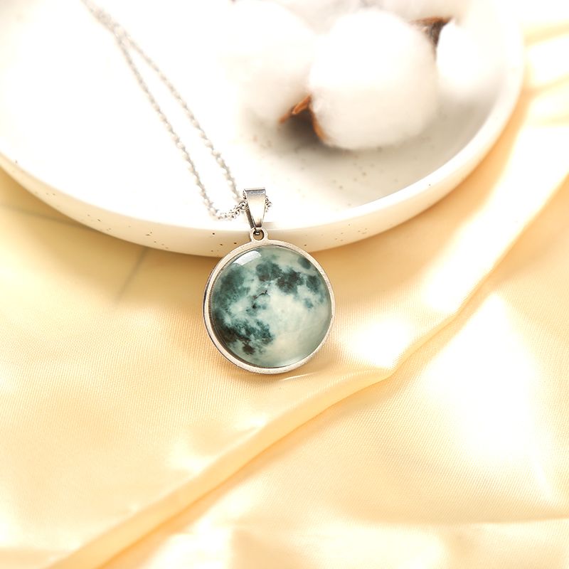 Glass sticker necklace with luminous texture, a popular DIY product, factory direct sales, irresistibly charming undefined