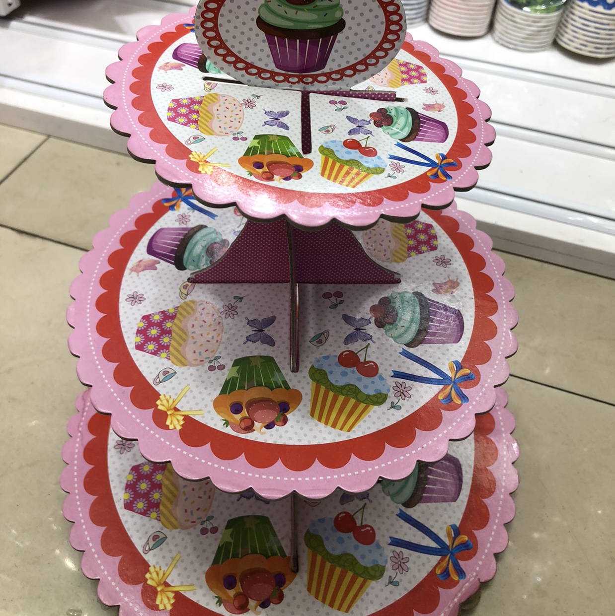 The cake stand