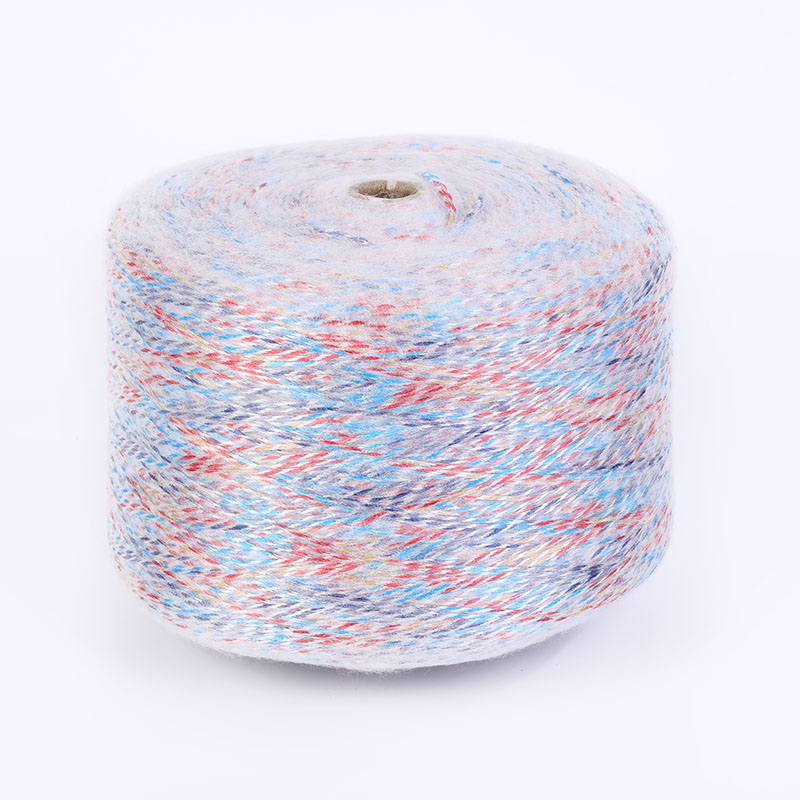3.2-count color-spun segment dyed and sprayed wool yarn details Picture