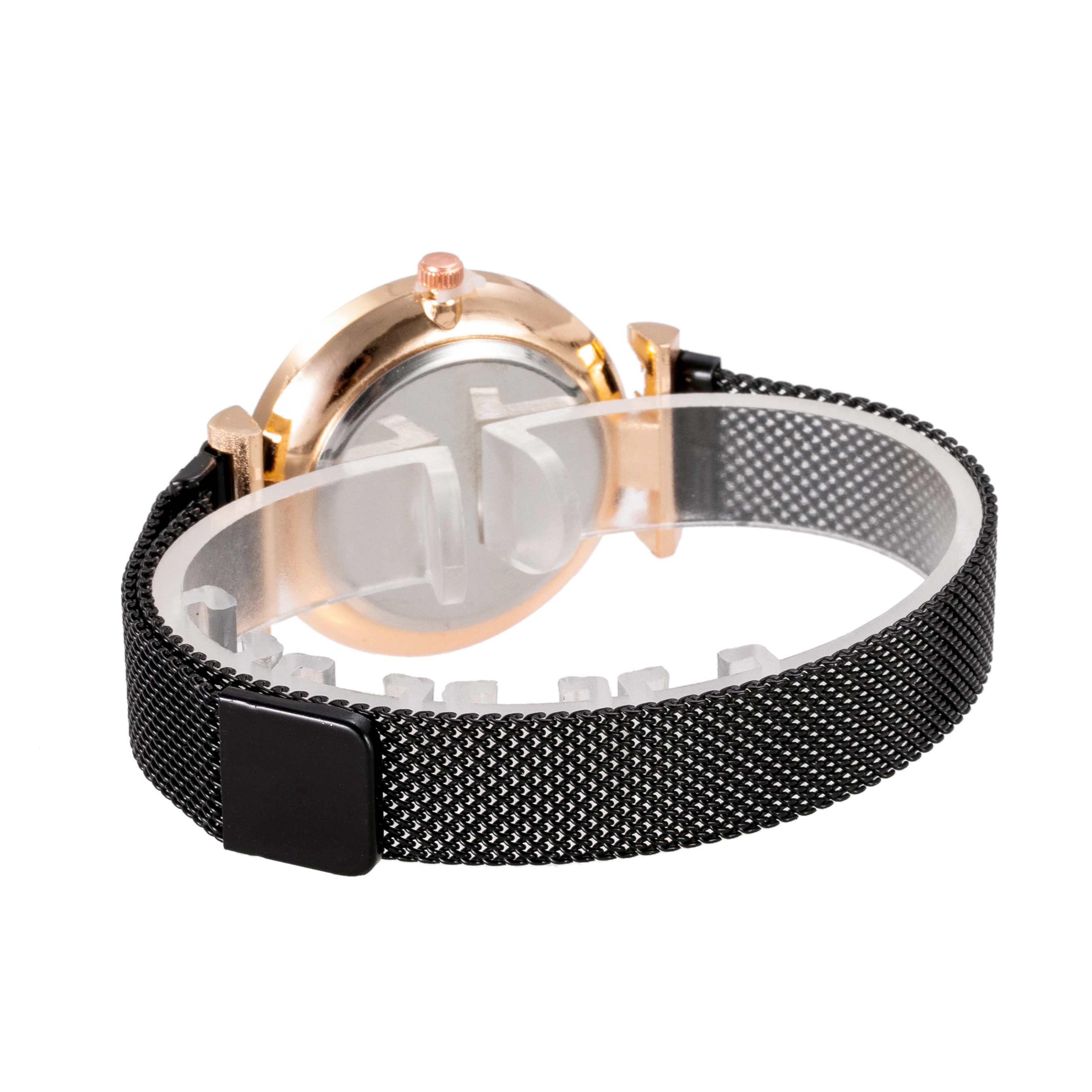 新款女士满天星数字手表韩版石英吸磁铁石网带手表米兰带懒人手表18820/53详情图8