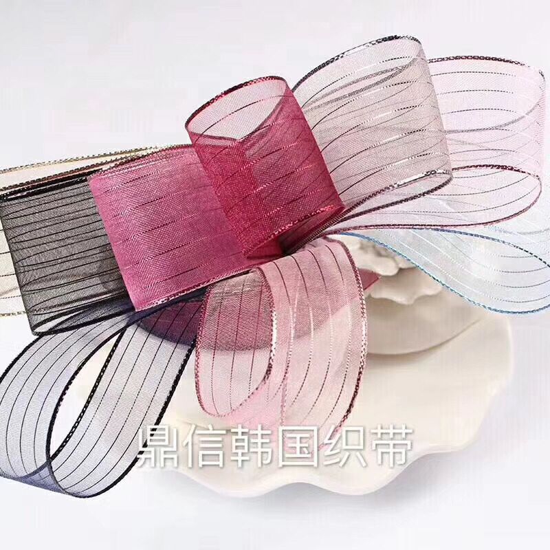 Korean premium webbing KY05 fabric lace ribbon factory direct sales for export 100Y Item Picture