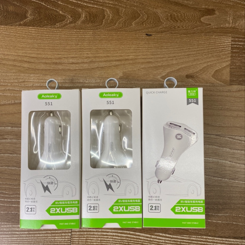 Aolike brand dual-U Smart Car Charger 551 details Picture