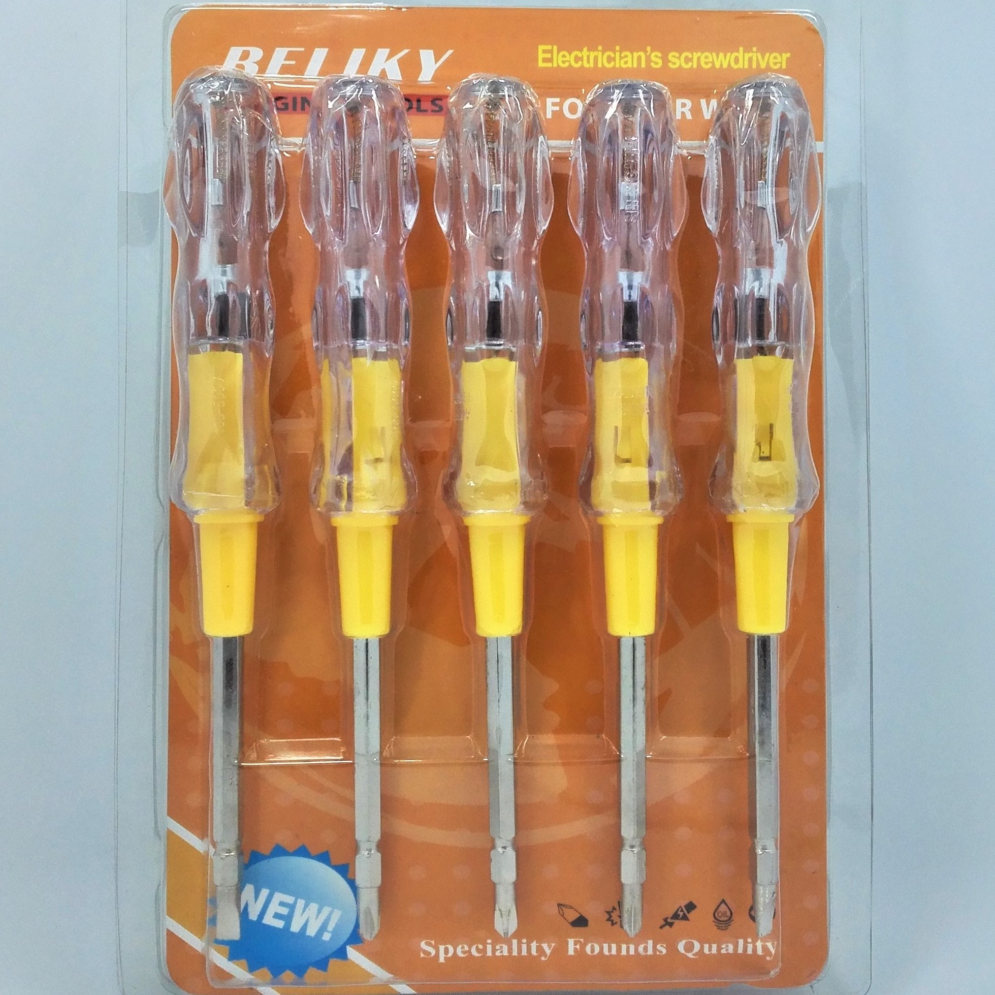 beliky10PC两用电笔测试螺丝刀6厘套装详情图1