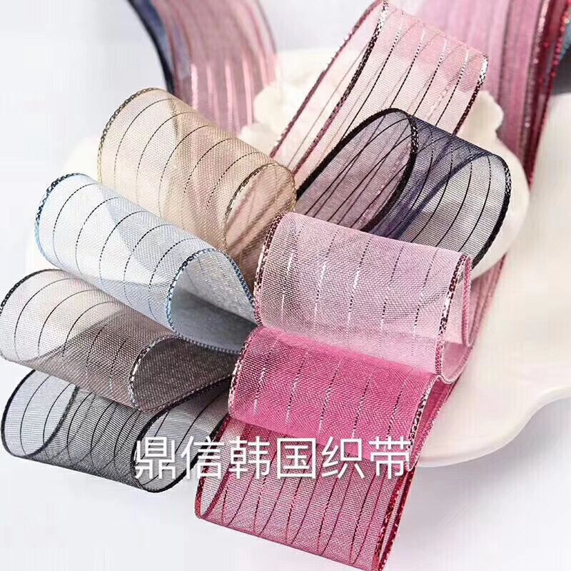 Korean premium webbing KY05 fabric lace ribbon factory direct sales for export 100Y Application Scenario