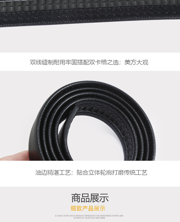 Factory direct sales of men's casual belts with lychee pattern automatic buckle, popular gifts at street stalls, wholesale of belts in stock detail image 7