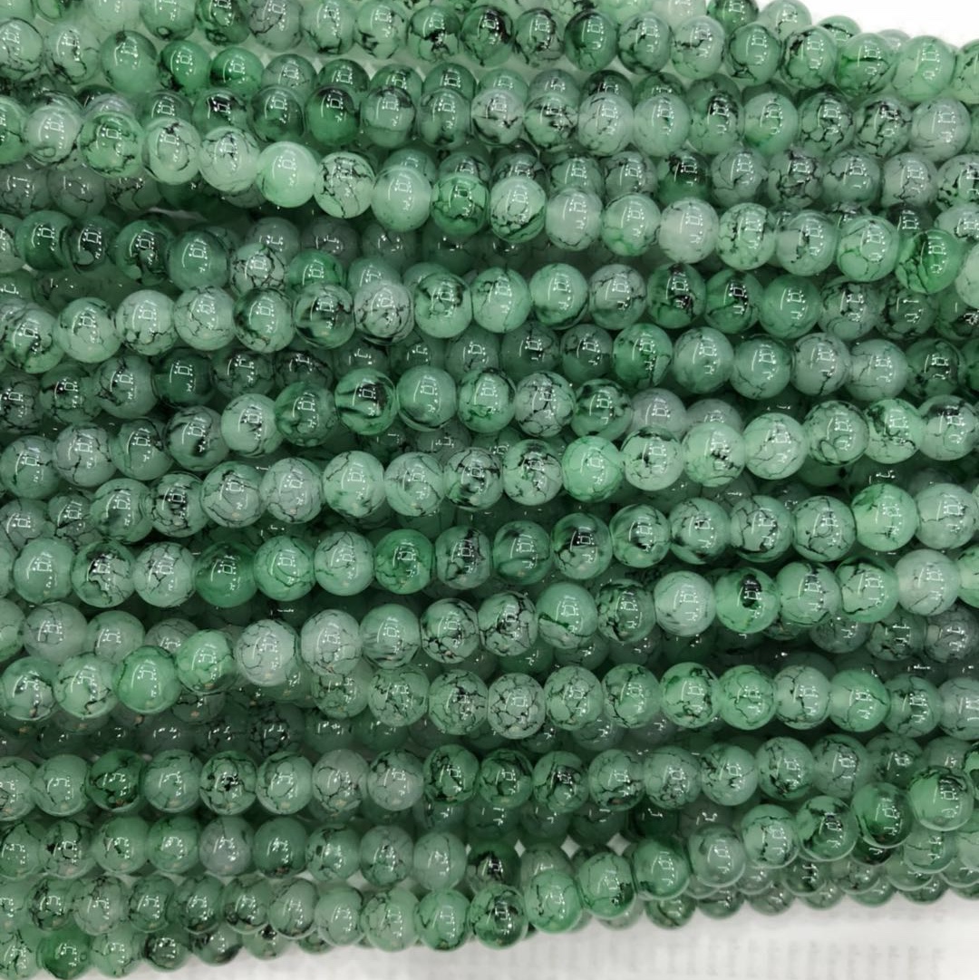 玻璃珠玉料琉璃珠手工diy珠饰配件4mm-10mm
