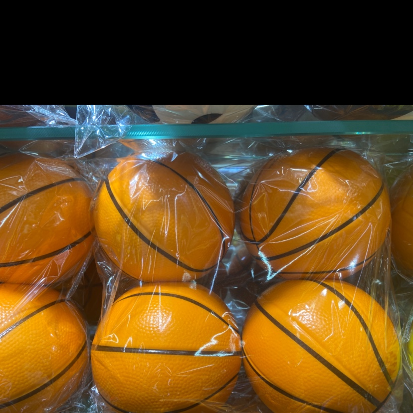 15公分桔色篮球海绵pu球儿童运动玩具压力球