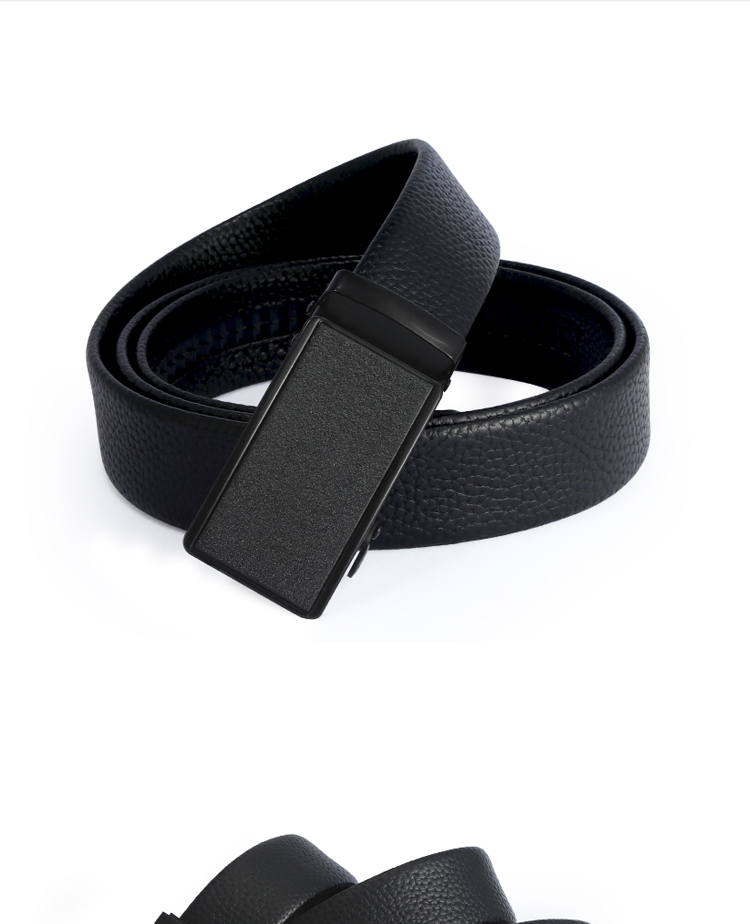 Factory direct sales of men's casual belts with lychee pattern automatic buckle, popular gifts at street stalls, wholesale of belts in stock detail image 8