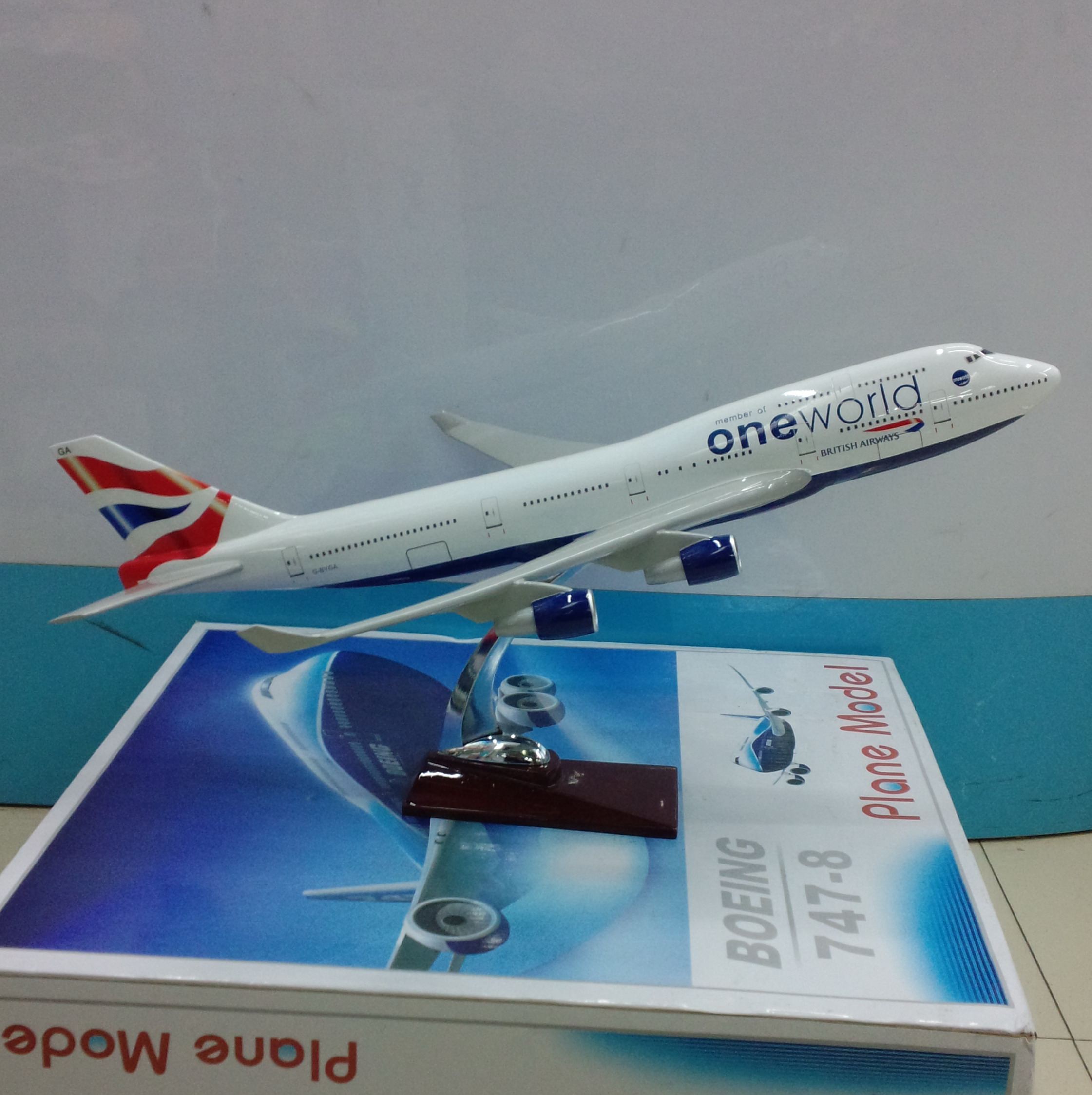 飞机模型（英国航空B747-400）合成树脂飞机模型  仿真飞机模型详情图2