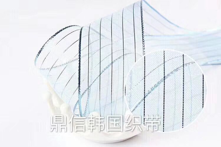 Korean premium webbing KY05 fabric lace ribbon factory direct sales for export 100Y details Picture