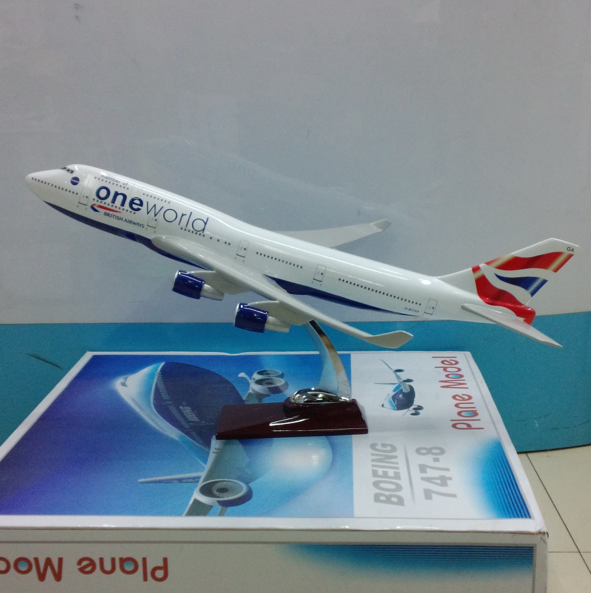 飞机模型（英国航空B747-400）合成树脂飞机模型  仿真飞机模型详情图1
