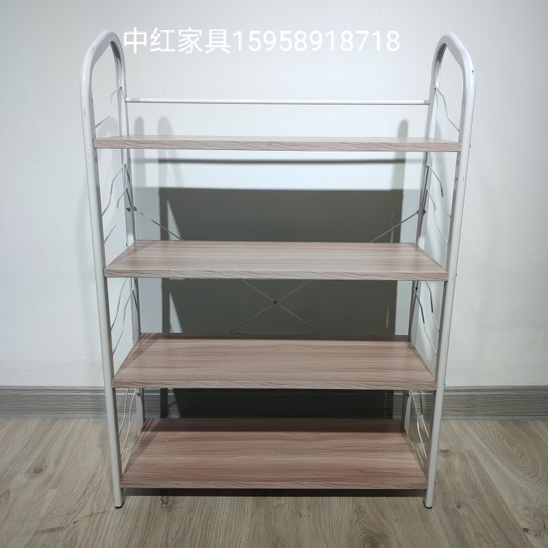 简易板式铁艺鞋架三四层架多用架鞋柜客厅卧室多层架