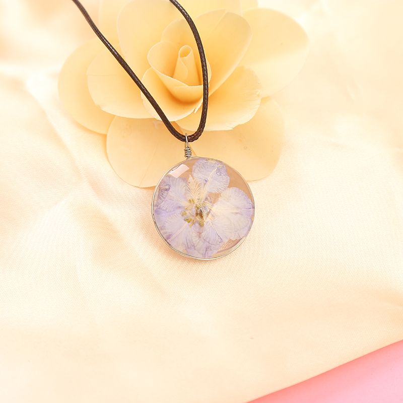 Rose dried flower necklace, a popular DIY product, factory direct sales, irresistibly charming Specification image