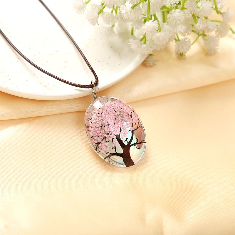 Dried flower Life tree necklace Specification image