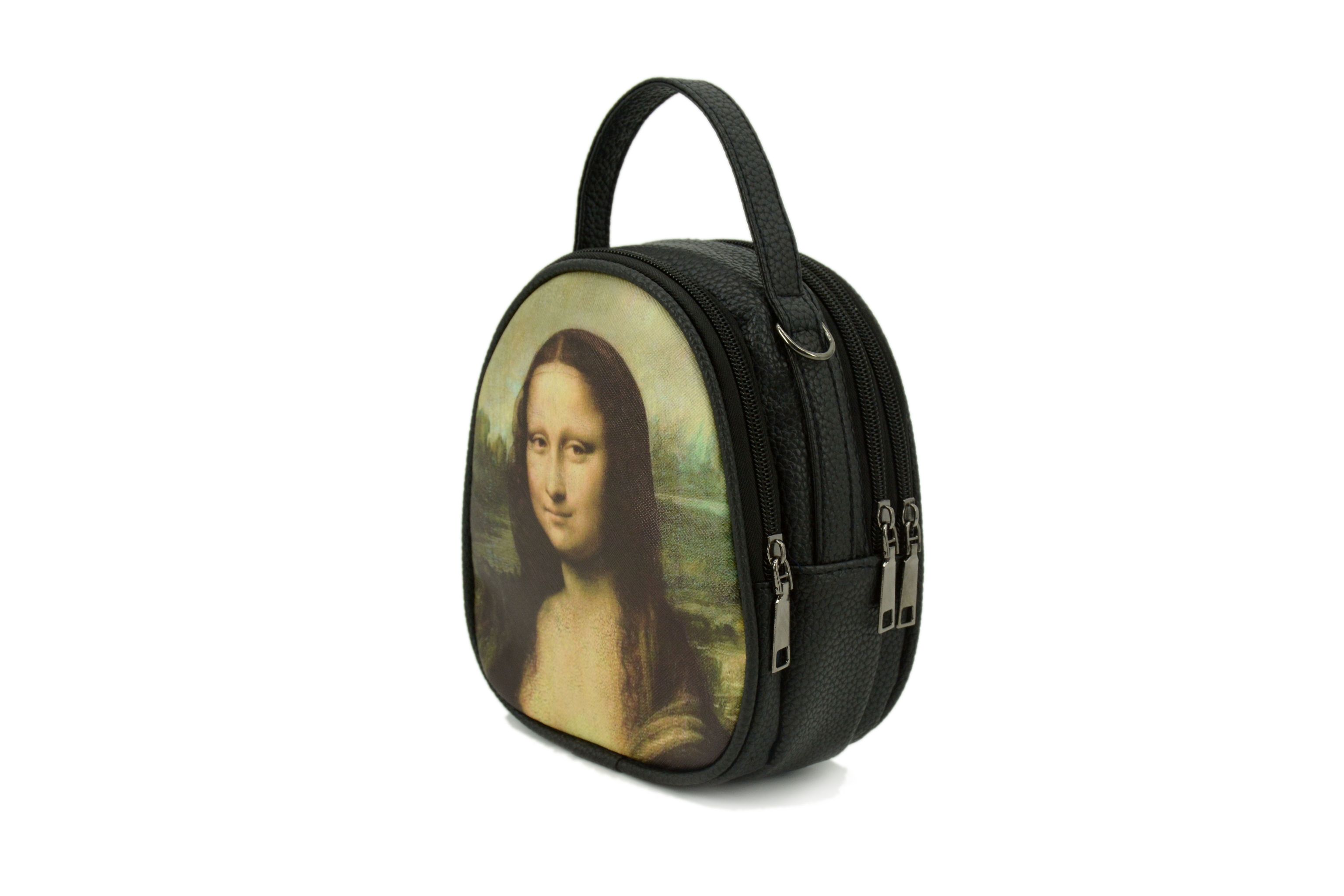 ins女包梵高复古油画印花个性单肩斜挎包女士背包手机包支持定制细节图