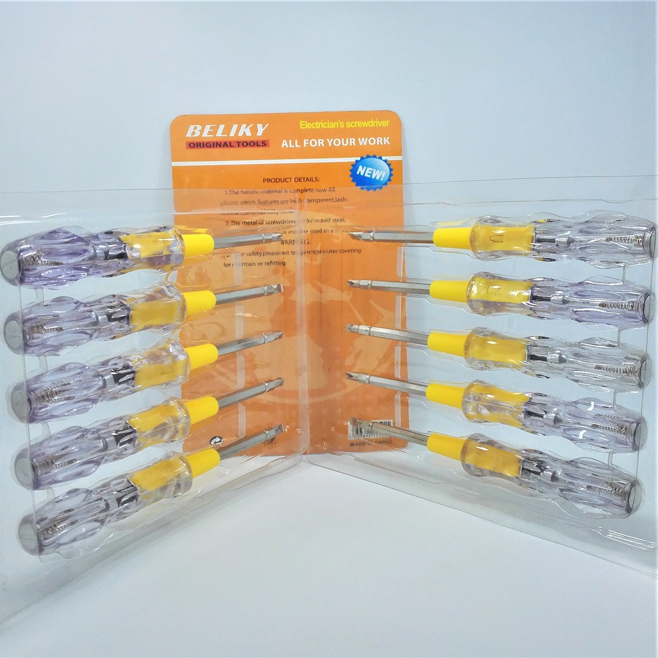 beliky10PC两用电笔测试螺丝刀6厘套装详情图6