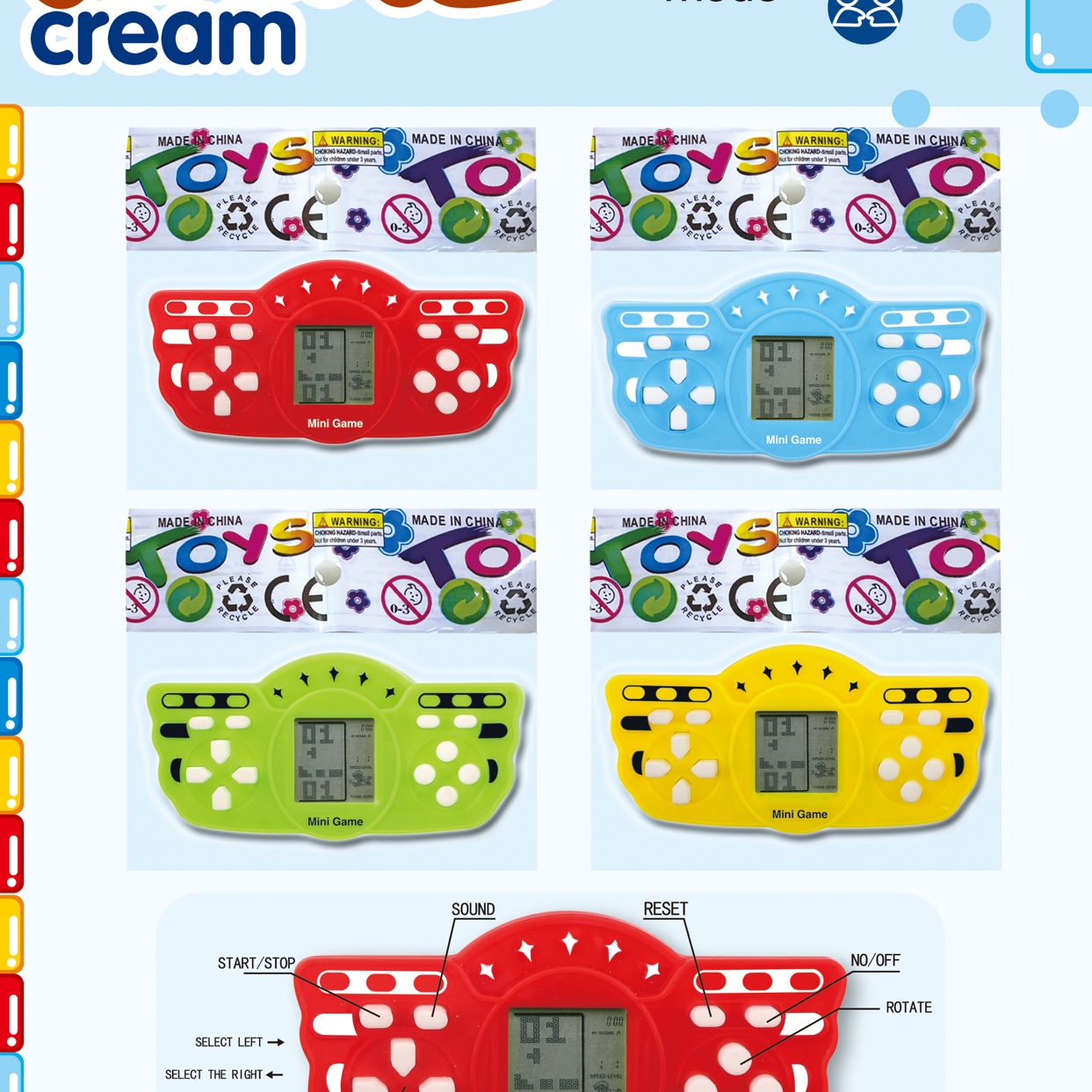 Mini Cube game machine Specification image
