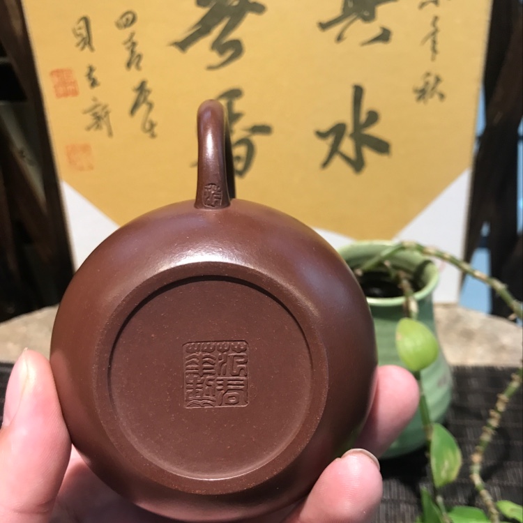 200ml紫砂器皿宜兴紫砂壶收藏品紫砂器具范君华大师手工制作紫砂壶白底实物图