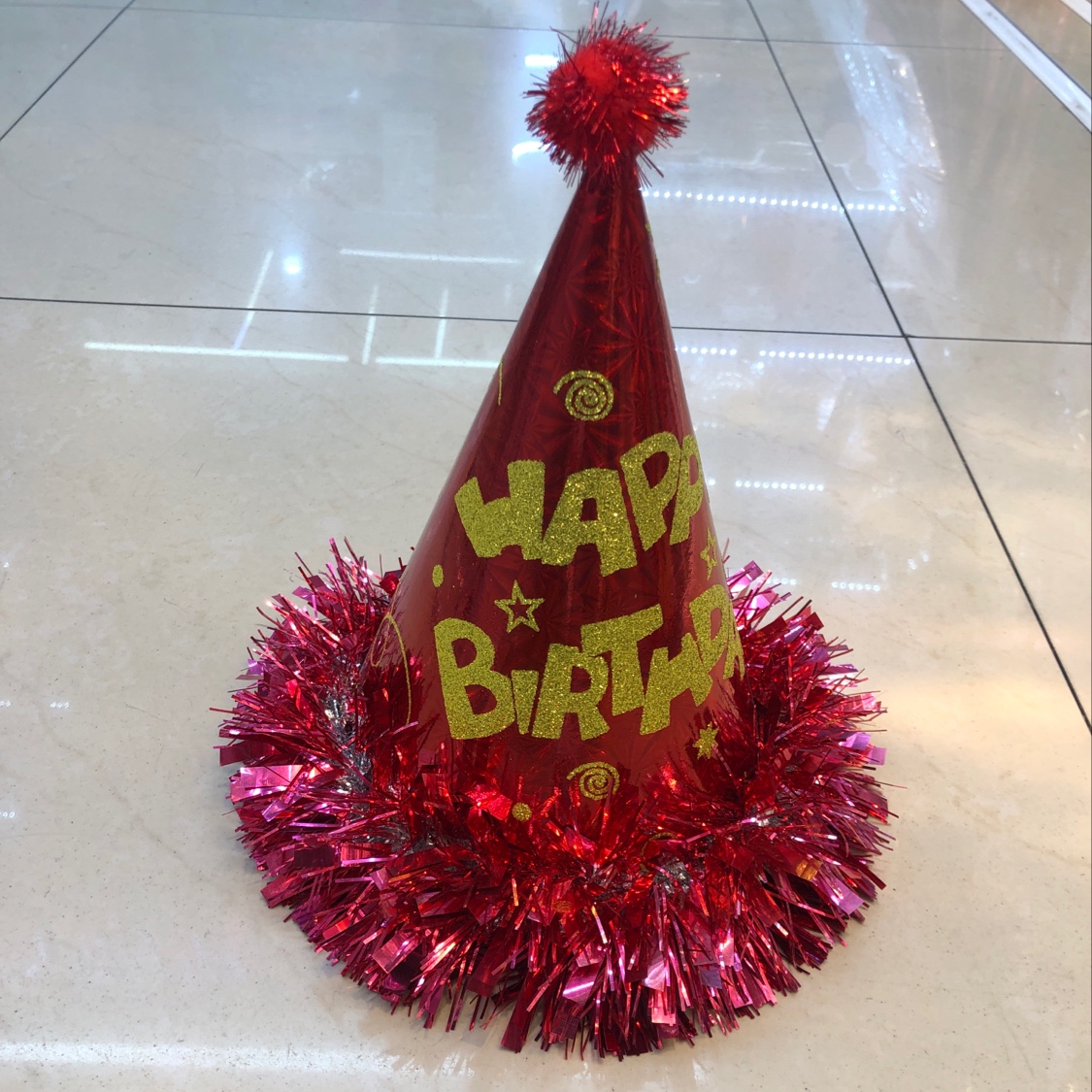 24Cm gold pink birthday lace hat, 600 pieces per piece, can mix colors in one piece