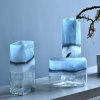 Yiwu Selection Bi Xuan light luxury ink glass vase square cylinder creative design new flower arrangement hydroponic vase decorations thumbnail