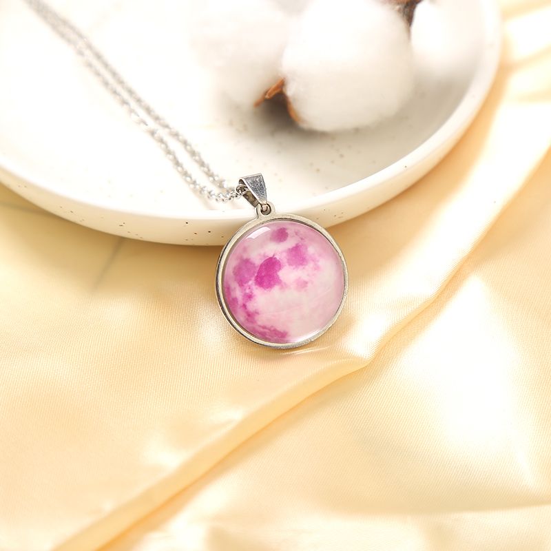 Glass sticker necklace with luminous texture, a popular DIY product, factory direct sales, irresistibly charming Item Picture
