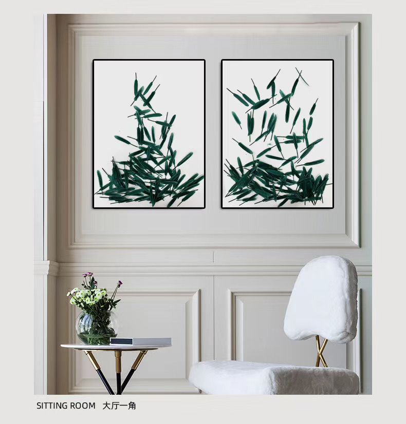 Hand-painted porch corridor corridor modern abstract living room decoration painting sofa background wall thumbnail