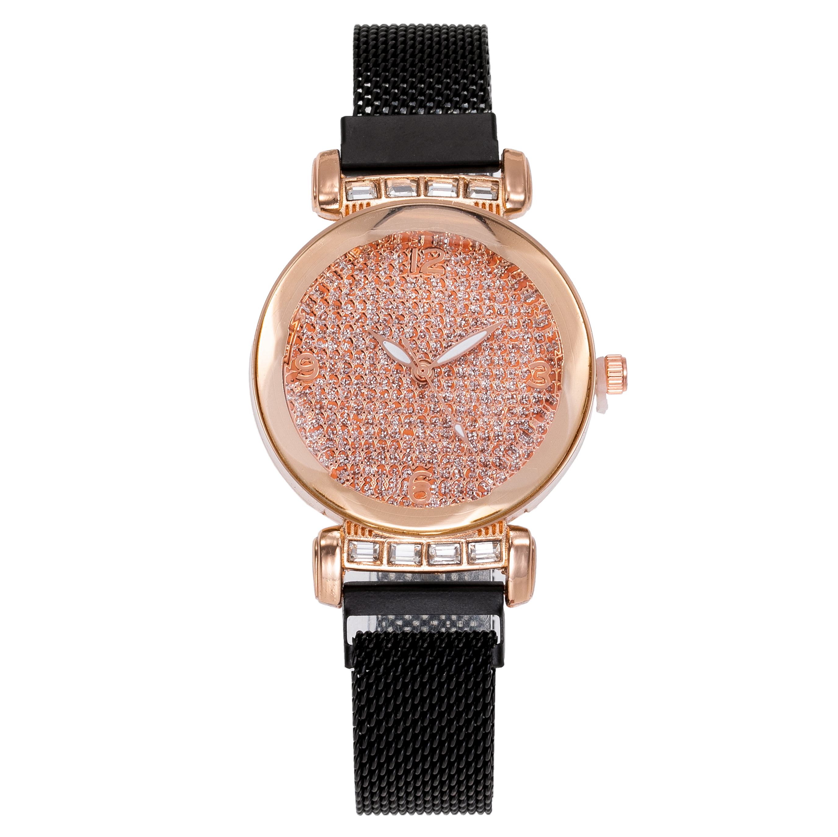 新款女士满天星手表韩版石英吸磁铁石网带潮流手表米兰带懒人手表18820/52详情图7