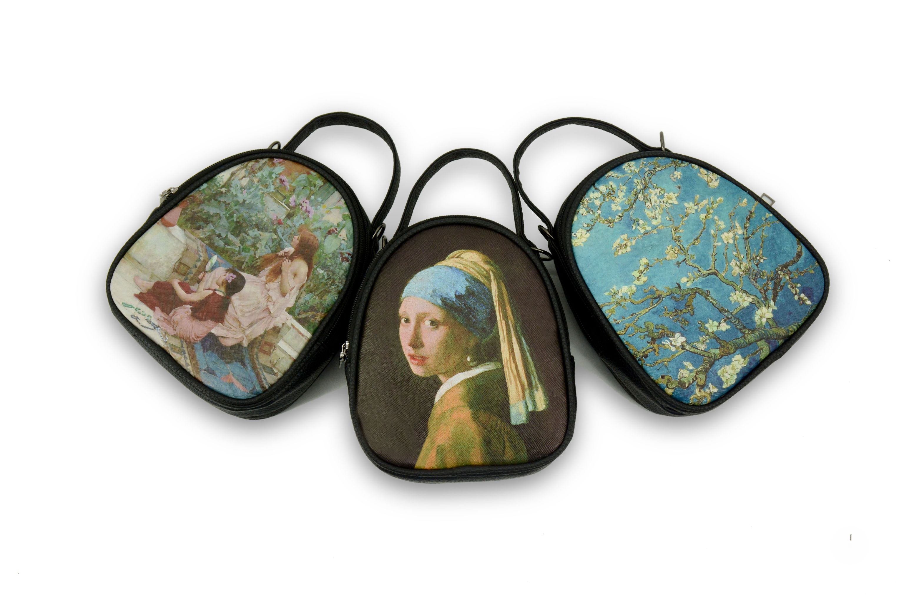 ins女包梵高复古油画印花个性单肩斜挎包女士背包手机包支持定制详情图6