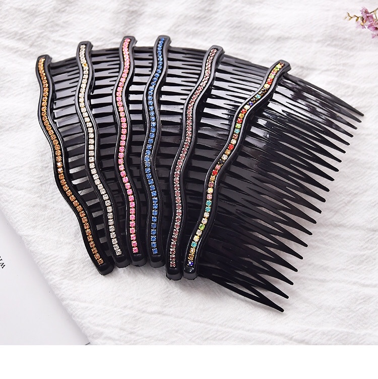 20 teeth a row of bend claw chain drill hair comb, multi-color optional, other colors can contact customer service, not support retail thumbnail