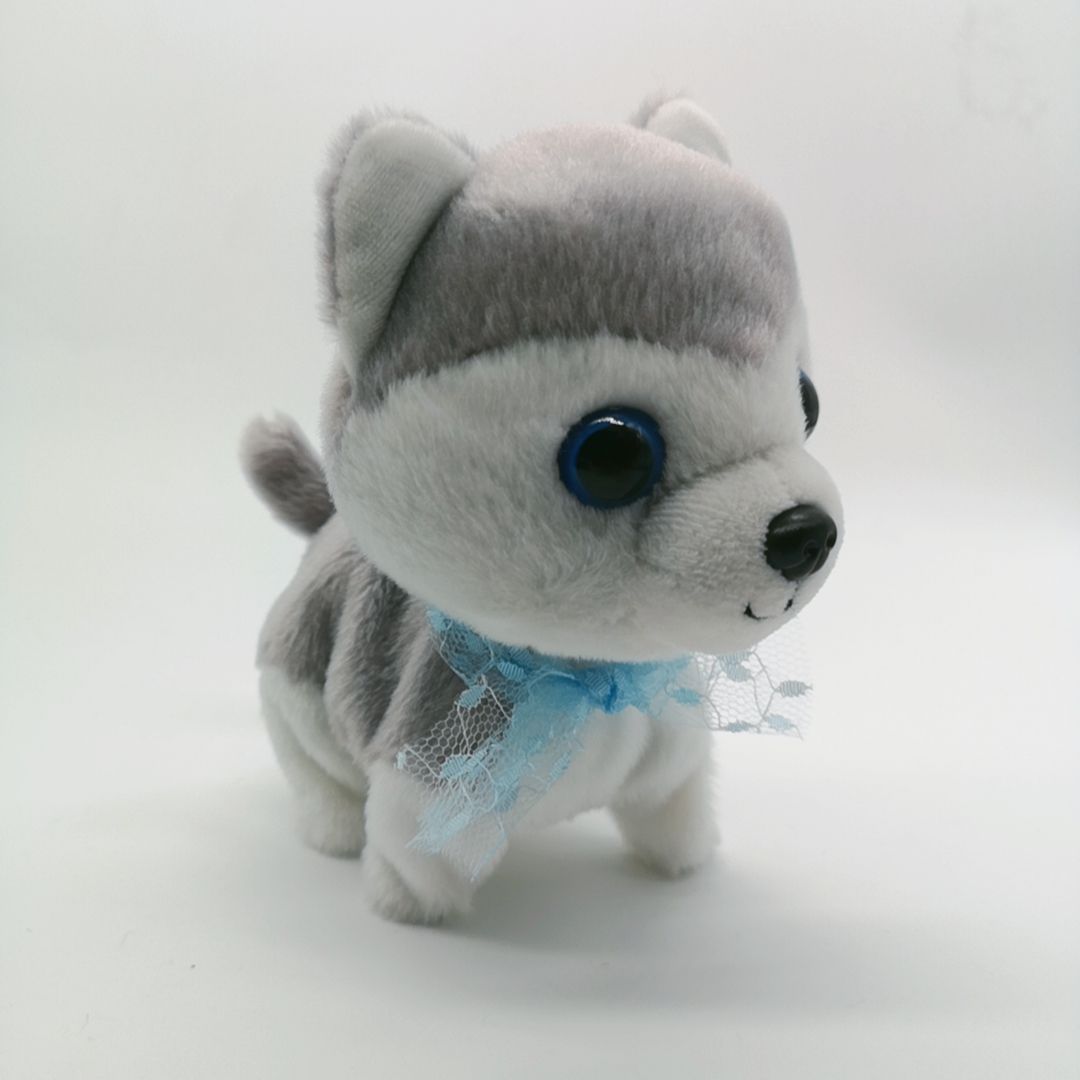 Yiwu manufacturer customizes children's electric plush toys, simulated music puppies that can bark and walk, electronic pets Specification image