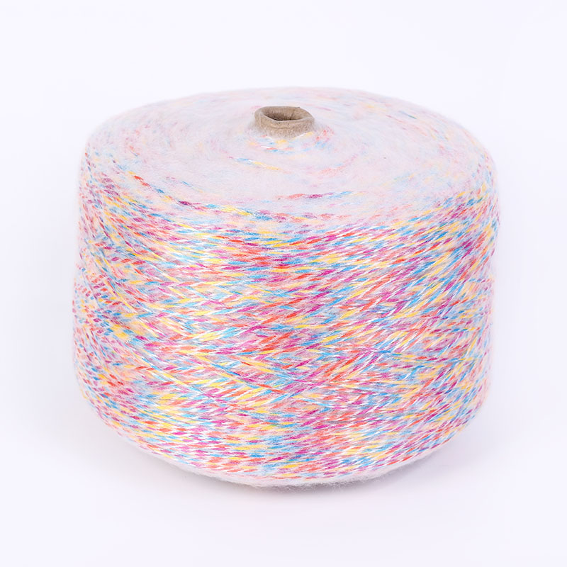 3.2-count color-spun segment dyed and sprayed wool yarn undefined