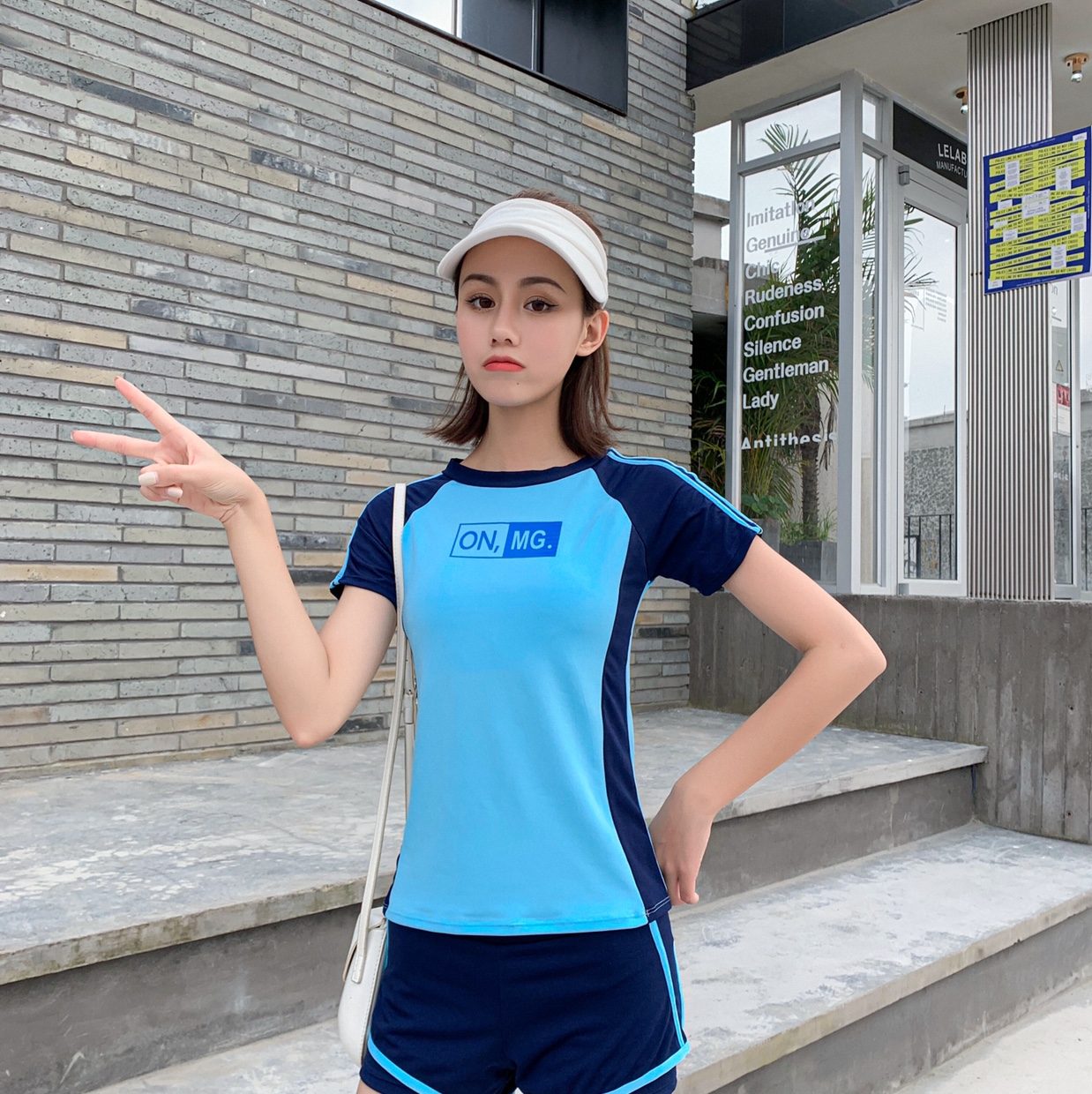 比基尼/泳衣/比基尼泳装配饰/比基尼女露背性感白底实物图