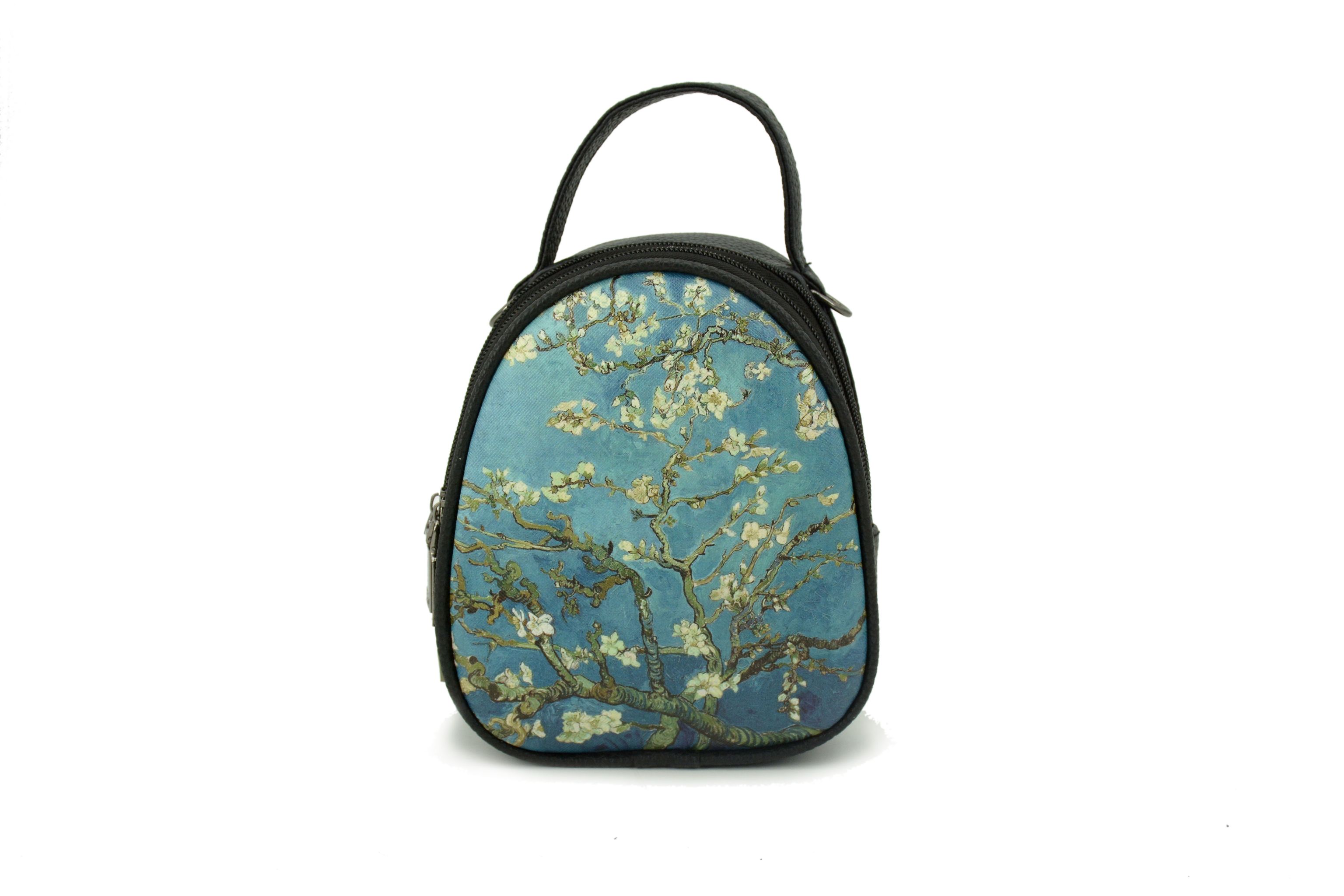 ins女包梵高复古油画印花个性单肩斜挎包女士背包手机包支持定制白底实物图