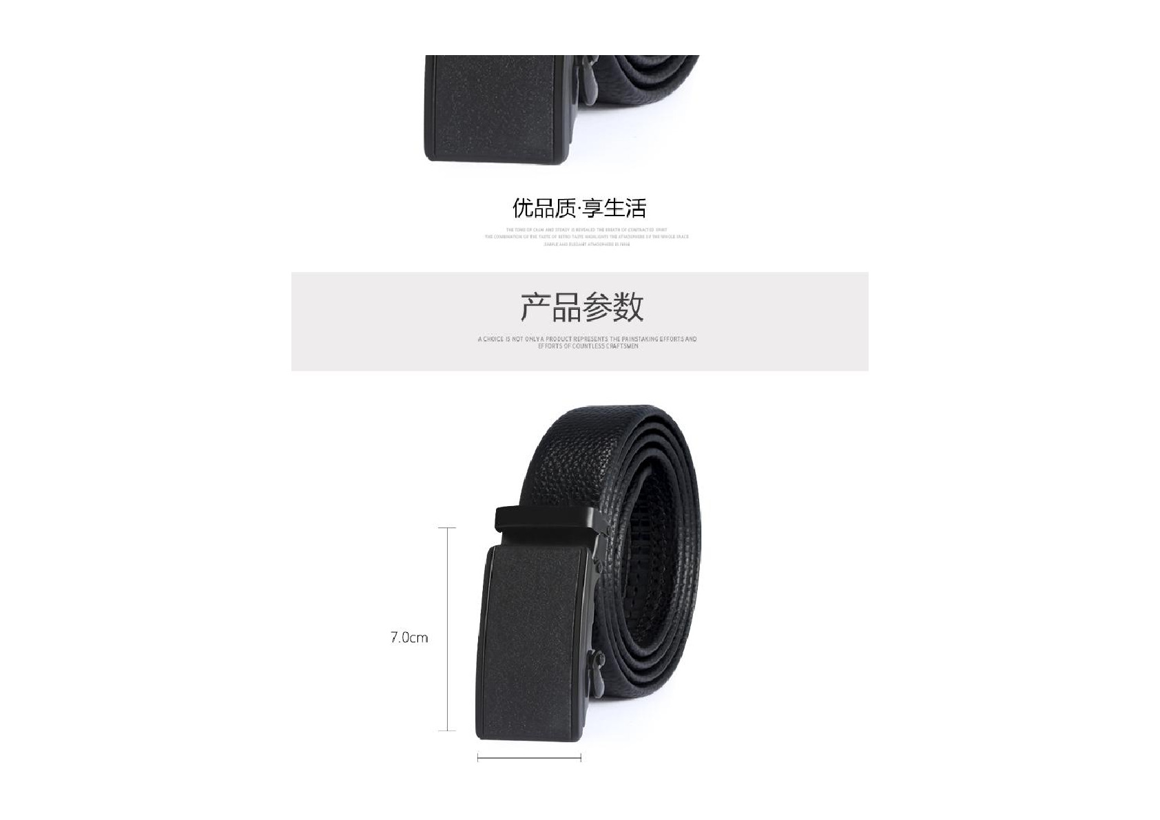 Factory direct sales of men's casual belts with lychee pattern automatic buckle, popular gifts at street stalls, wholesale of belts in stock detail image 12