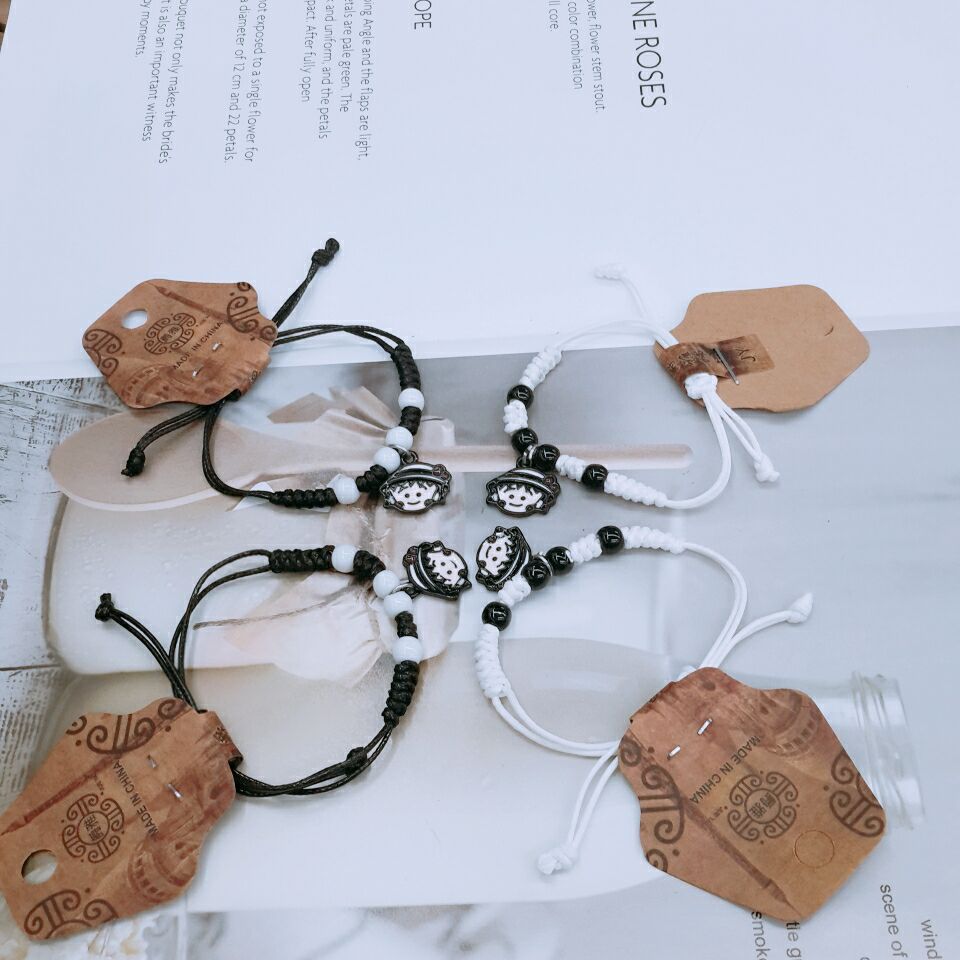 Bracelet female students Korean couple bracelet couple key lock junior high school students simple bestie bracelet full figure