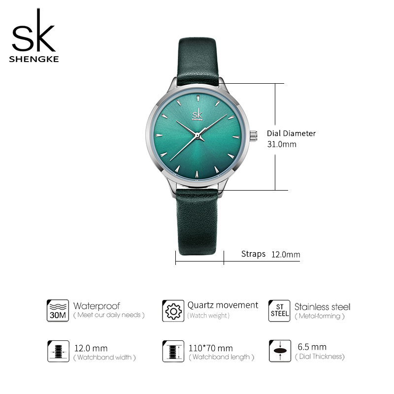 2020 新品胜刻SHENGKE皮带手表精致小表盘学生手表K9018详情图6