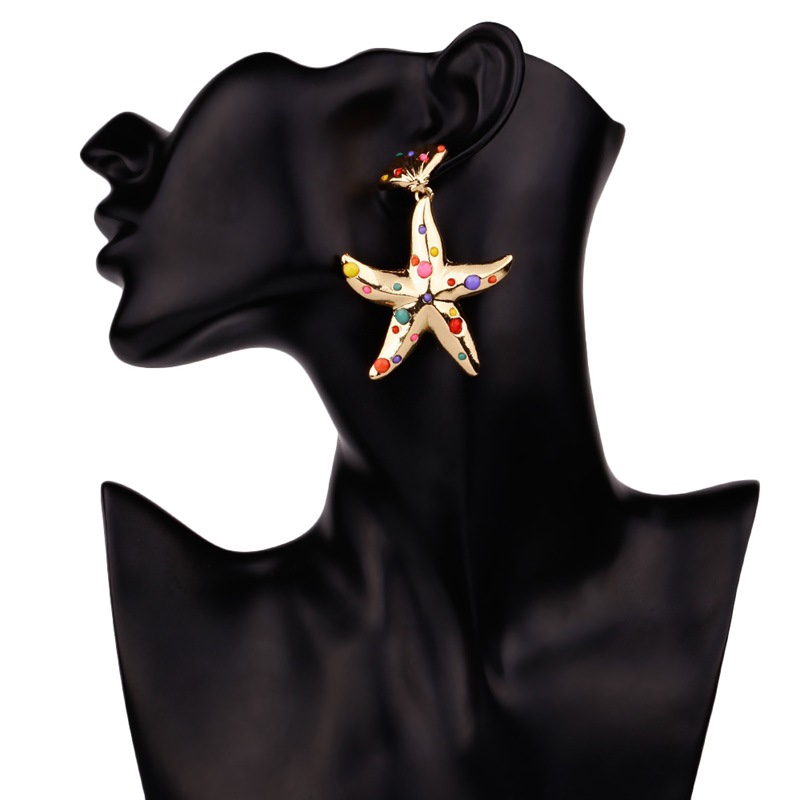 Premium alloy starfish earrings thumbnail