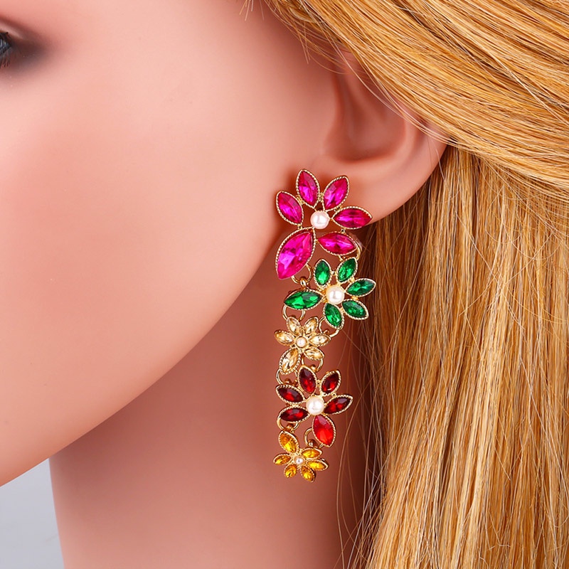 Fancy earrings with diamonds
