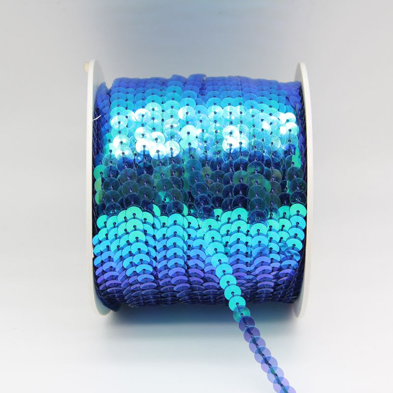 Factory Direct 6Mm Transparent Color Wire Sequins Pvc Sequins High Quality Color Beads Computer Embroidery Serial Item Picture