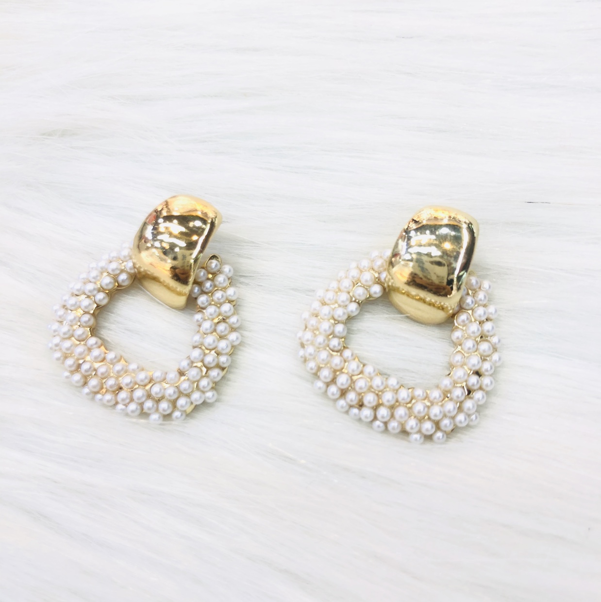 Designer pearl earrings