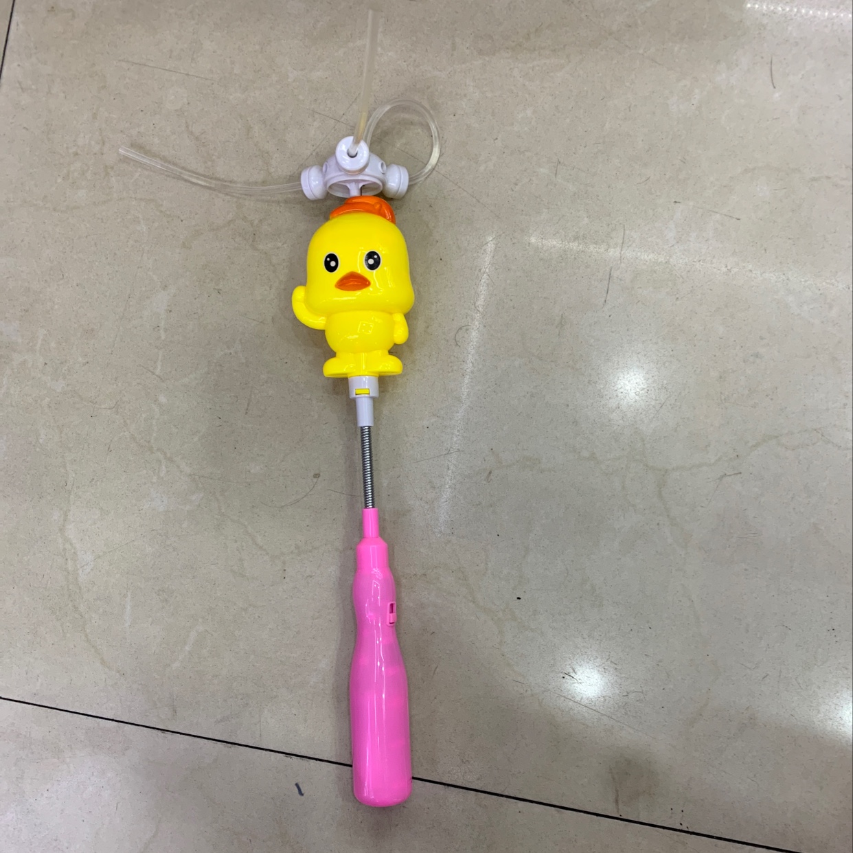 Rotating little yellow duck light music