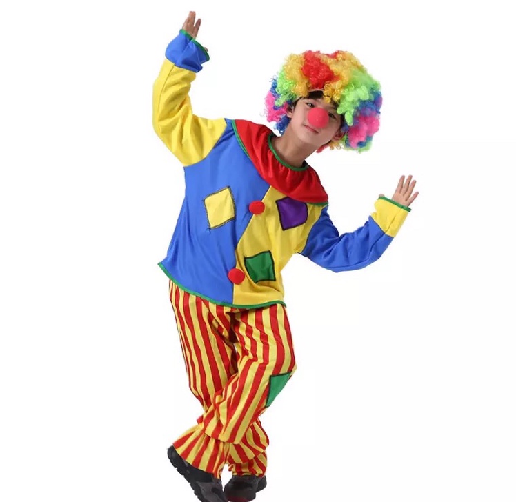 小丑服装万圣节服装儿童表演服装派对服装