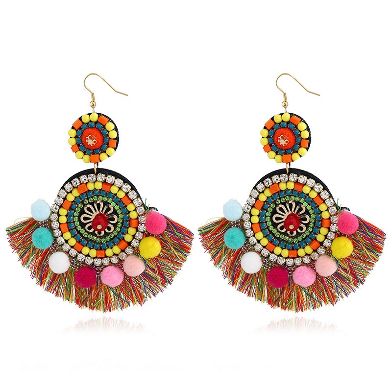 Ethnic style handmade earrings
