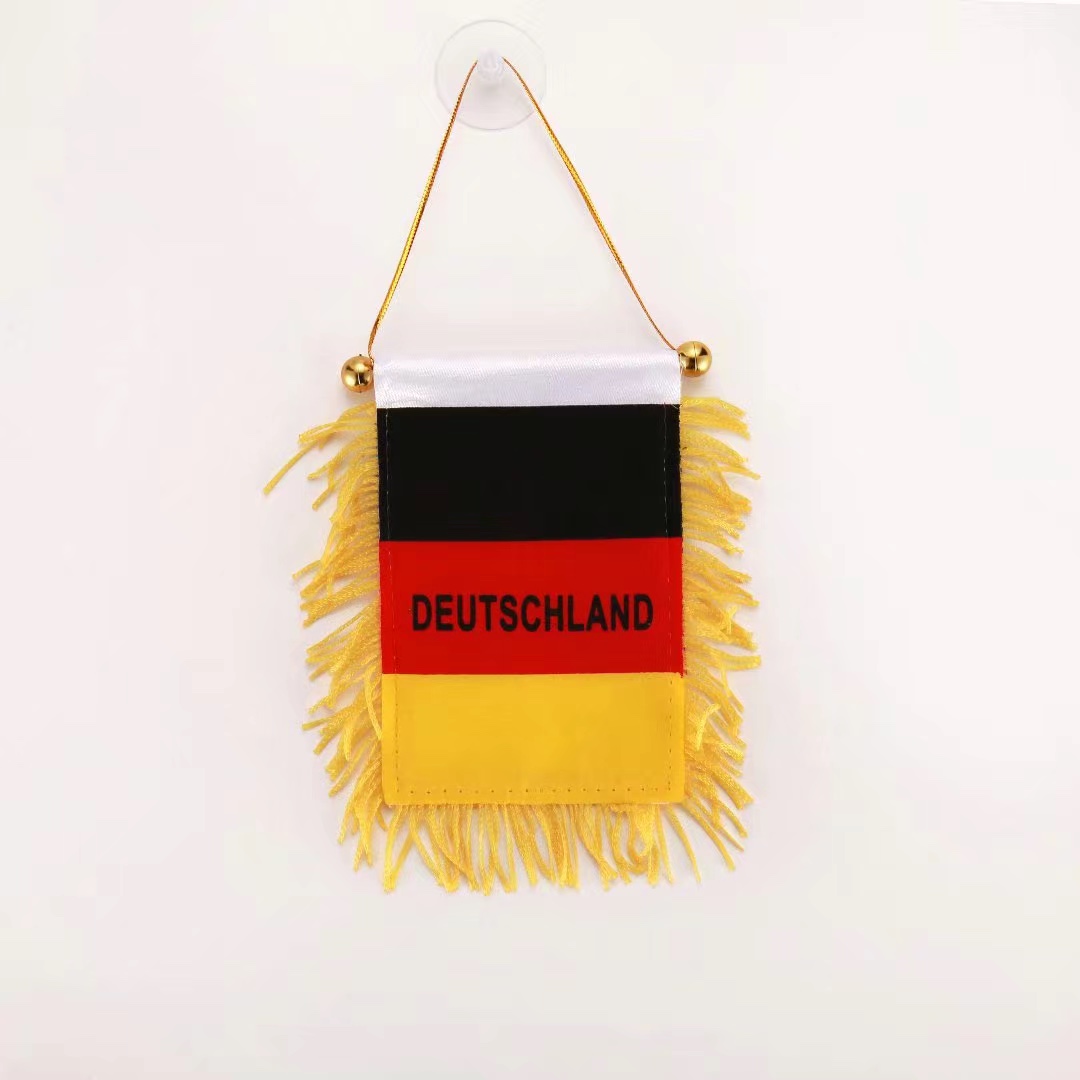 Manufacturers direct supply of small car flags, national flags, fan supplies, German car flags thumbnail
