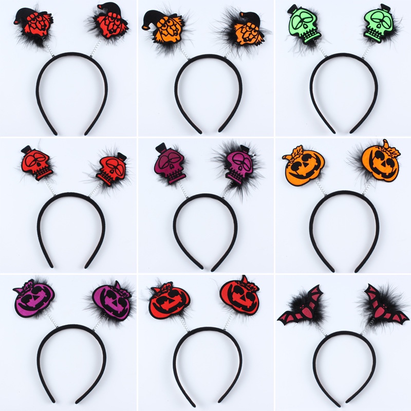 万圣节头箍南瓜头饰成人儿童小孩发箍头扣发饰化妆舞会道具表演出